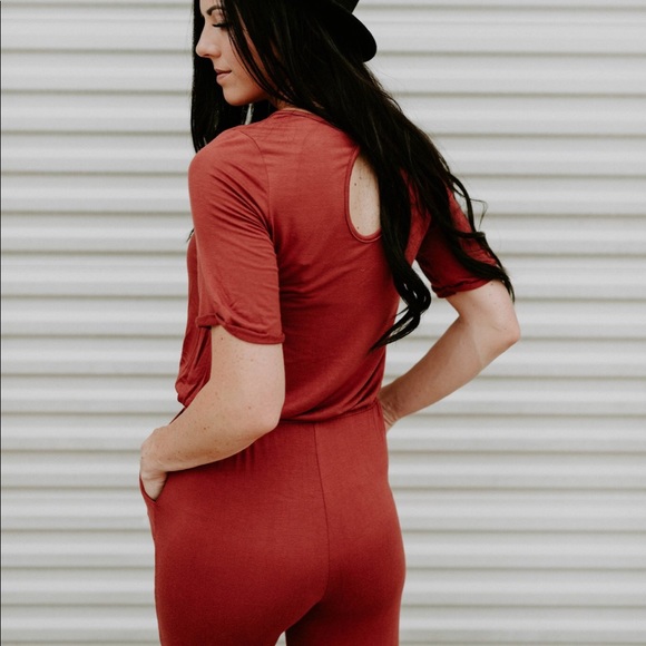 The Rachel Elastic Waist Jumpsuit- S - 3XL - Picture 7 of 8